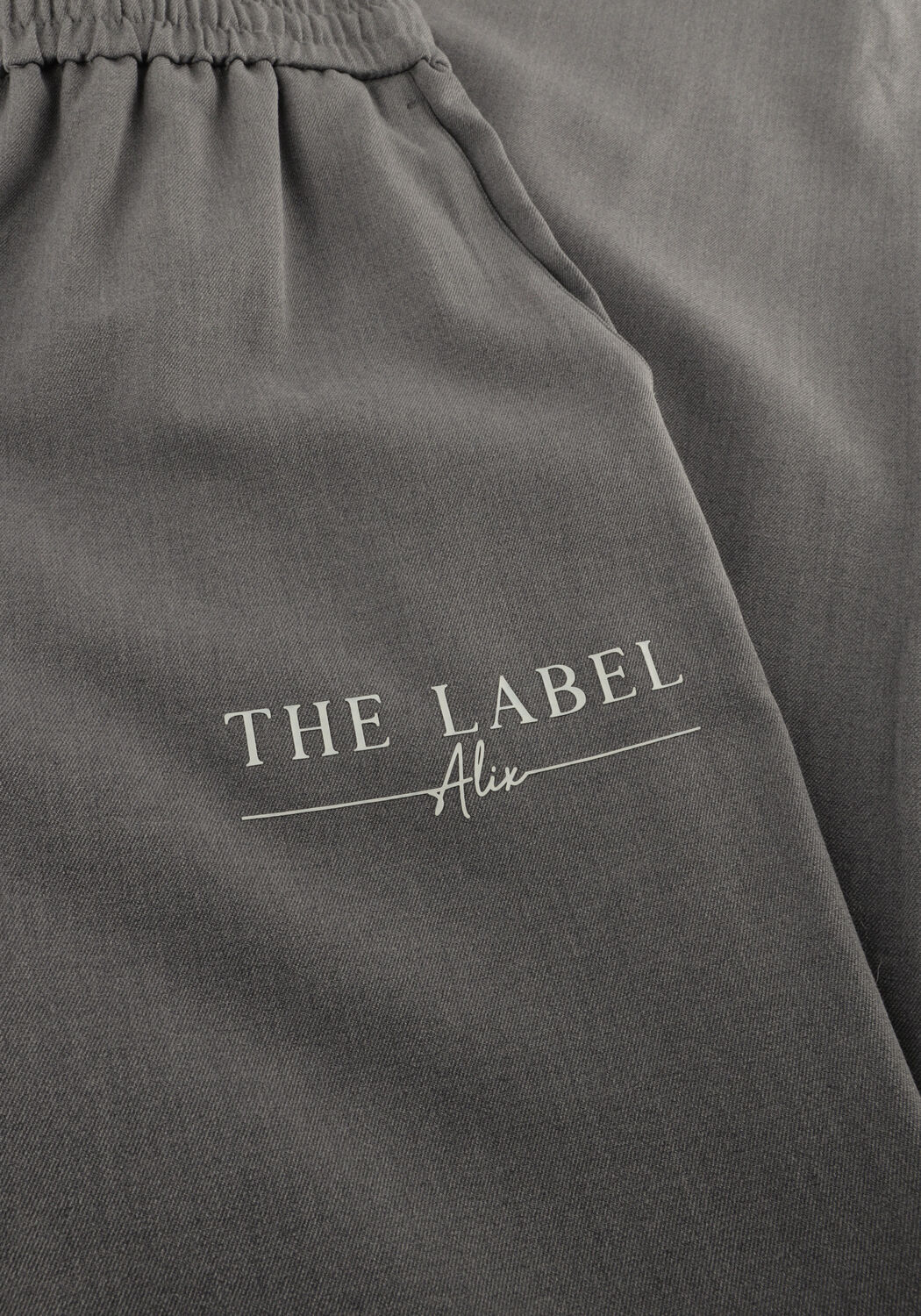 Graue ALIX THE LABEL Weite Hose RELAXED PANT - large