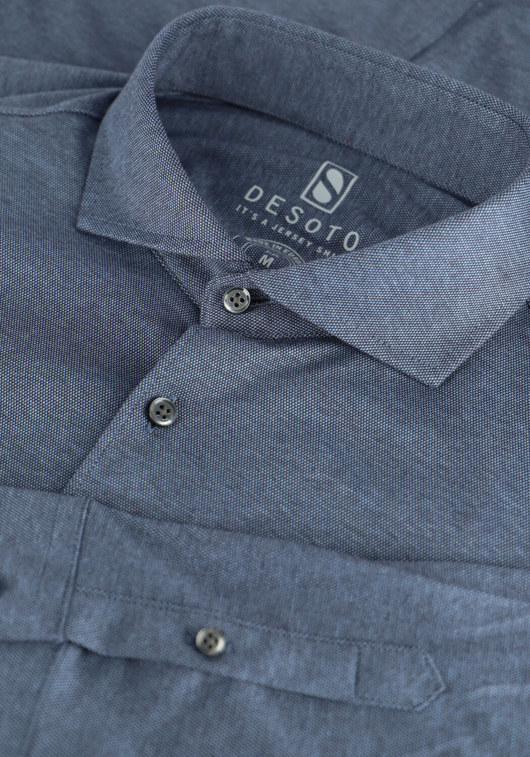 Blaue DESOTO Casual-Oberhemd NEW HAI 1/1 - large