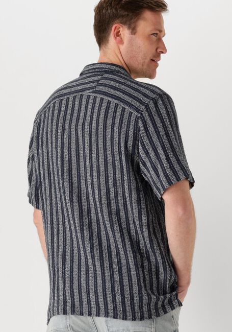 Blaue CAST IRON Casual-Oberhemd SHORT SLEEVE SHIRT YD STRIPE REGULAR FIT - large
