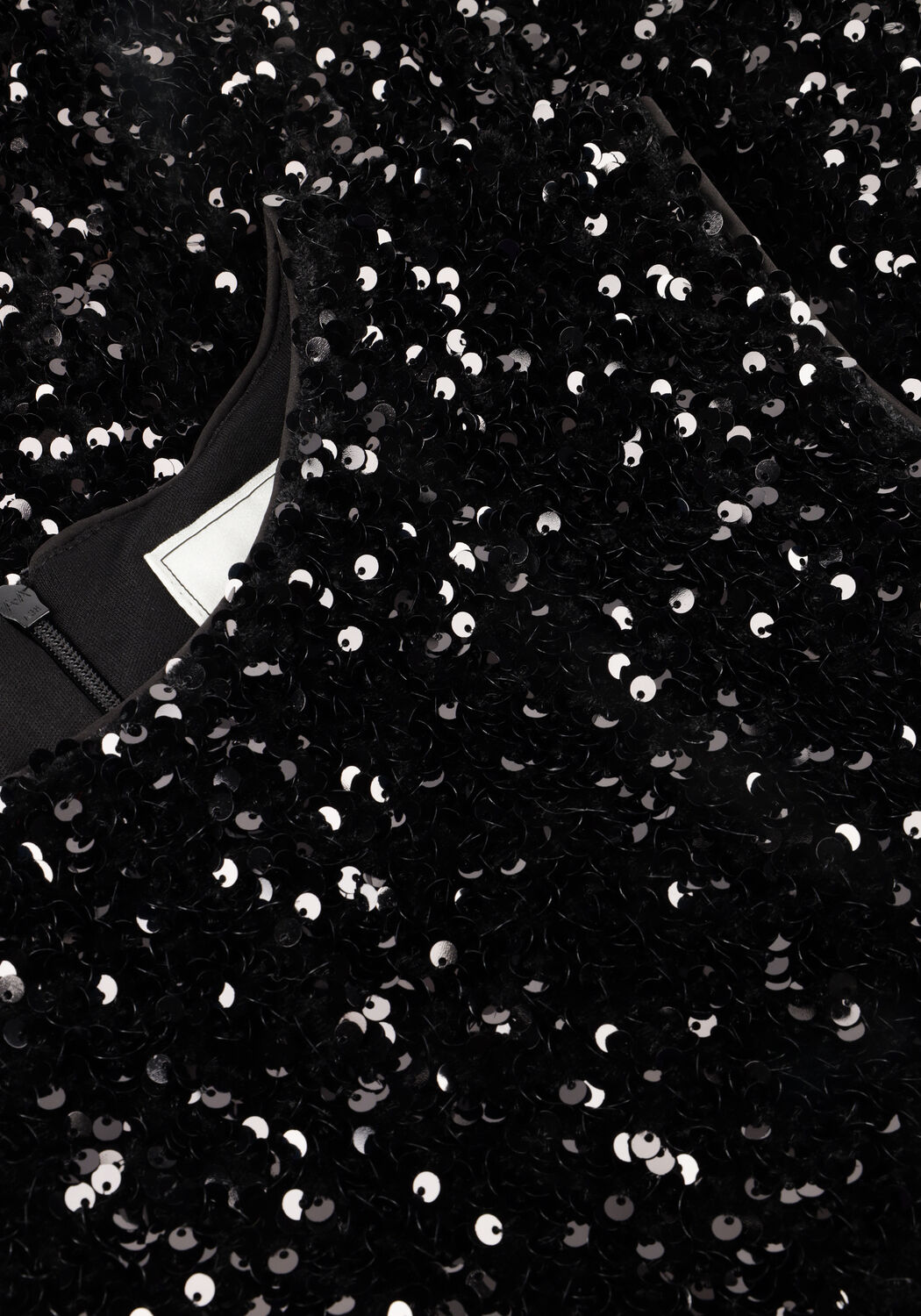 Schwarze NEO NOIR Minikleid FABYA VELVET SEQUINS DRESS - large