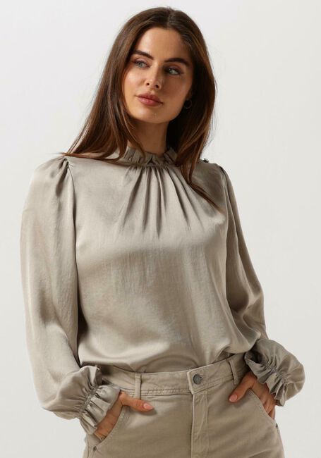 Grüne SUMMUM Blusen TOP PUFFY SLEEVES SILKY TOUCH - large