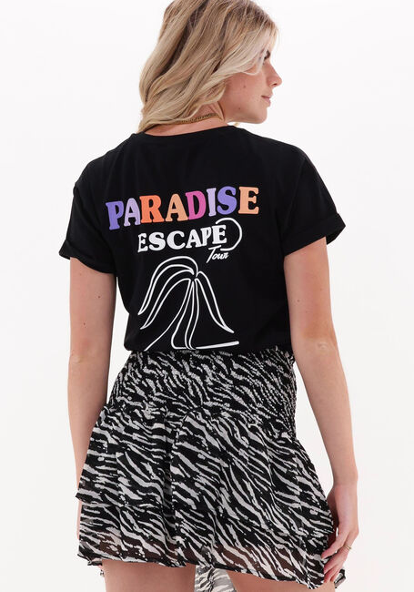 Schwarze COLOURFUL REBEL T-shirt PARADISE ESCAPE BOXY TEE - large