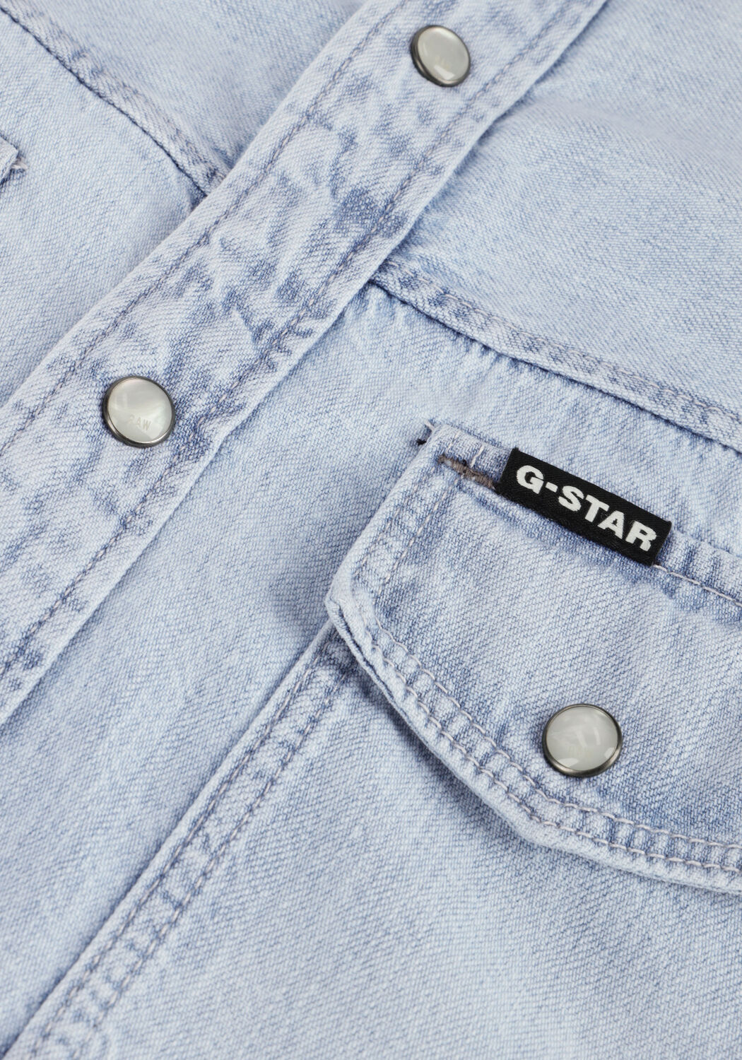 Hellblau G-STAR RAW Casual-Oberhemd DAKOTA SLIM SHIRT L/S - large