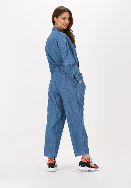 Blaue MICHAEL KORS Jumpsuit CHAMBRAY BELTED JUMPSUIT - large