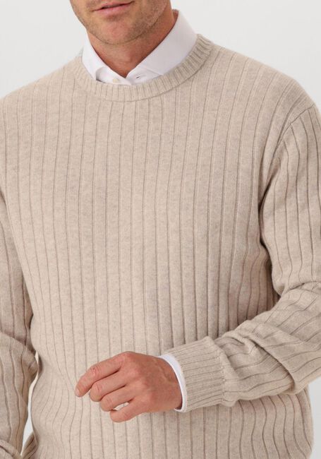 Beige PROFUOMO Pullover PULLOVER CREW NECK WOOL BLEND - large