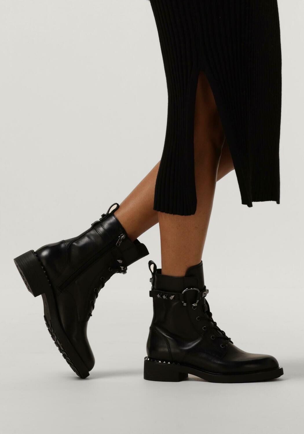 Schwarze ASH Schn&uuml;rboots FLOYD - large