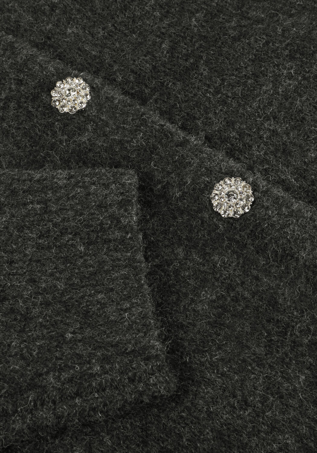 Dunkelgrau NEO NOIR Strickjacke MARIE STONE KNIT CARDIGAN - large