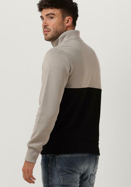 Schwarze FRED PERRY Sweatshirt EMBROIDERED HALF ZIP SWEAT - large