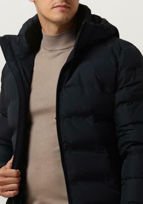 Dunkelblau CAST IRON Wattierte Jack HOODED JACKET DEWSTER SPEEDGUARD - large