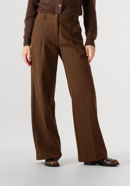 Braune ANOTHER LABEL Lange Hosen MOORE PLEATED PANTS - large