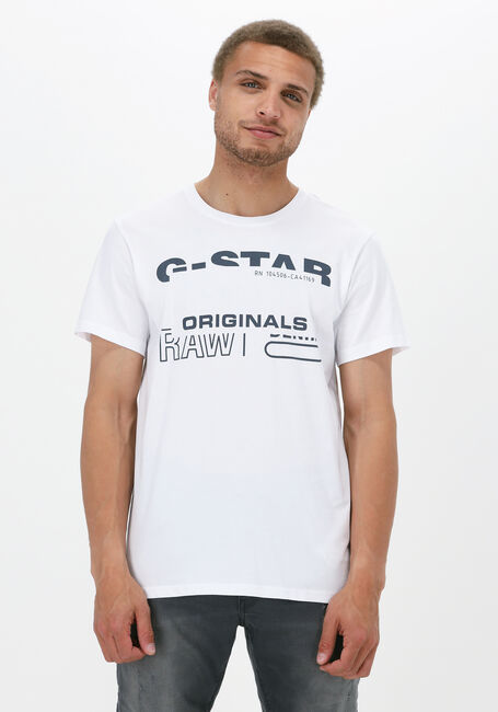 Weiße G-STAR RAW T-shirt ORIGINALS R T - large