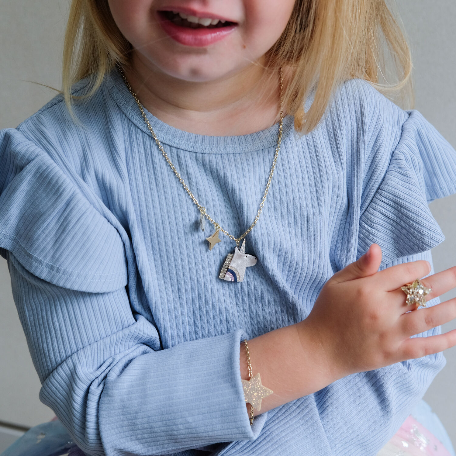 Goldfarbig Mimi & Lula Armb&auml;nder UNICORN JEWELLERY SET - large