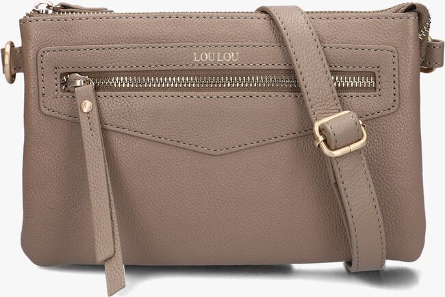 Taupe LOULOU ESSENTIELS Umhängetasche CROSSBODY ROYAL NAPPA - large