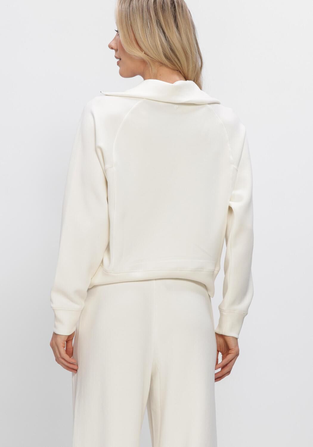 Nicht-gerade weiss BJORN BORG Pullover & Cardigans STUDIO SOFT HALFZIP SWEATSHIRT - large