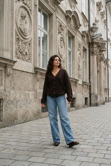 Braune ENVII Strickjacke ENELISE LS CARDIGAN 7230 - large