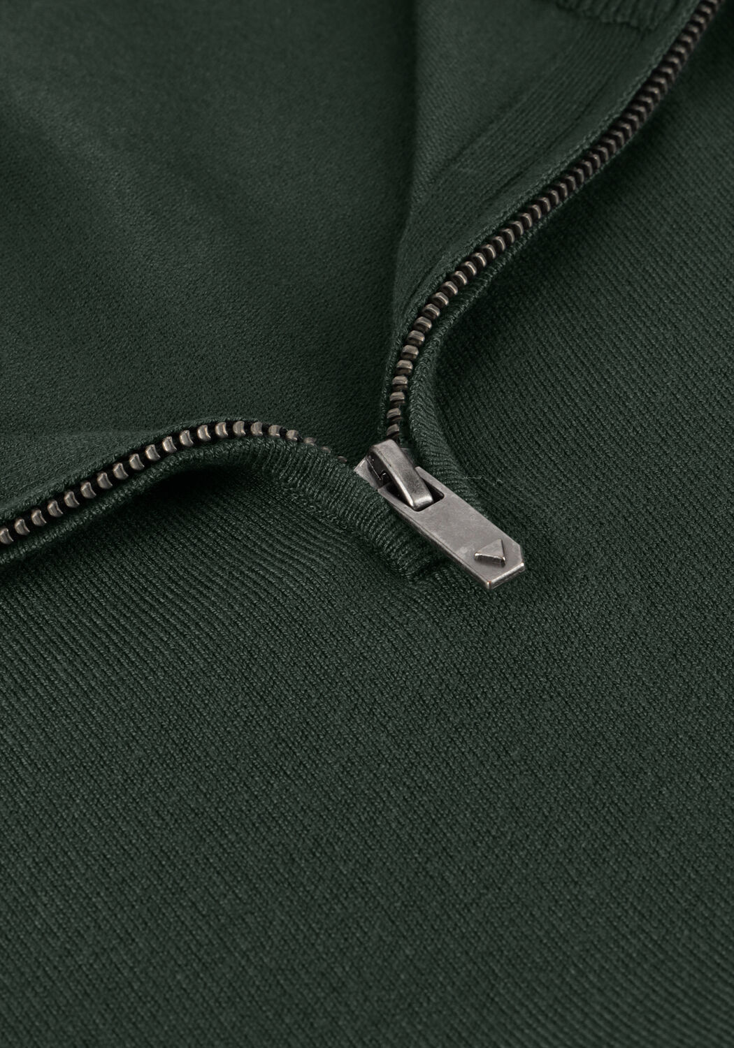 Dunkelgr&uuml;n PURE PATH Pullover REGULAR FIT HALF ZIP KNITWEAR - large