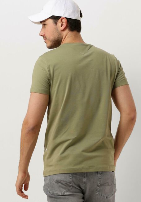 Olive TOMMY HILFIGER T-shirt STRETCH SLIM FIT TEE - large