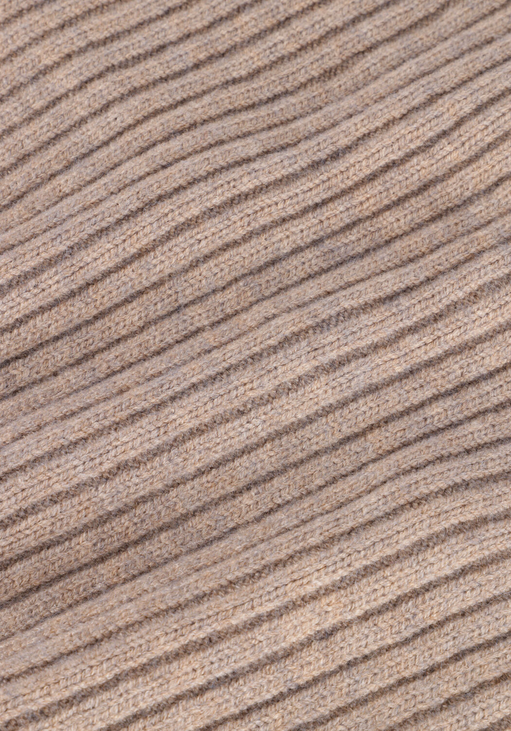 Taupe CO'COUTURE Pullover ROW BOX CROP KNIT - large