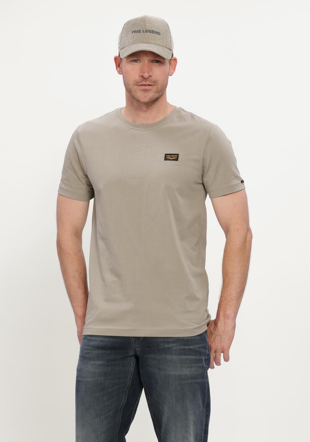 Sand PME LEGEND T-shirt SHORT SLEEVE R-NECK AMERICAN CLASSIC - large