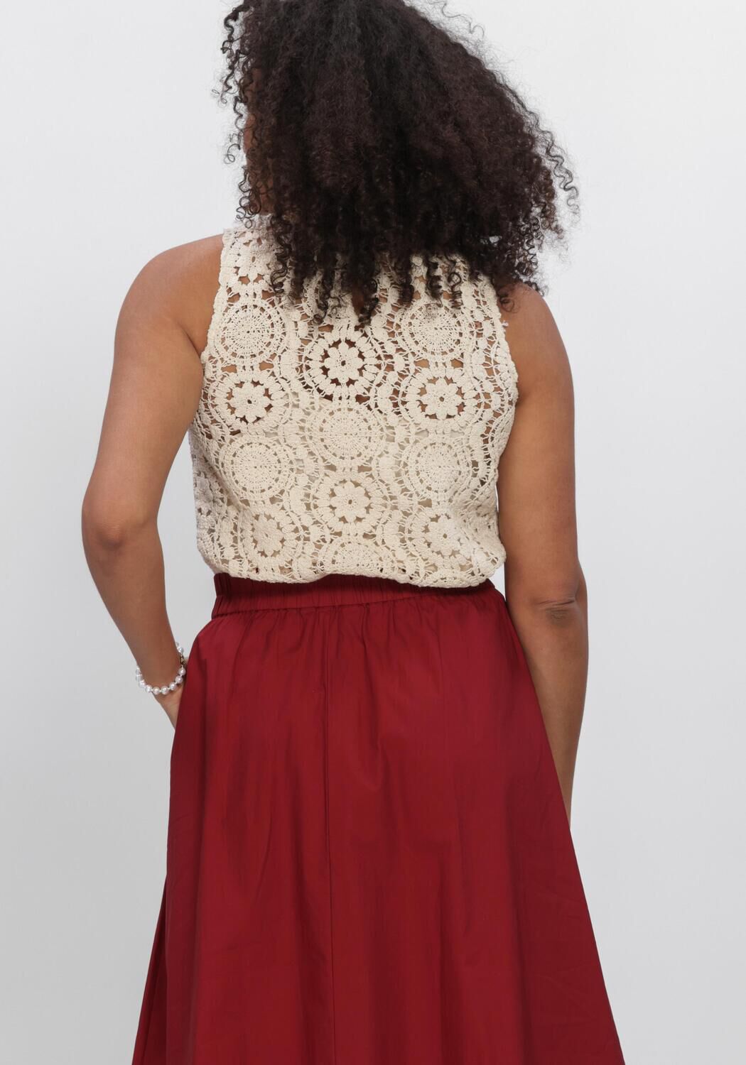 Ecru MSCH COPENHAGEN Top MSCHBAXTER SL TOP - large