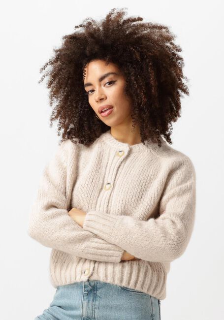 Beige BY-BAR Strickjacke JONAS BOMBER CARDIGAN - large