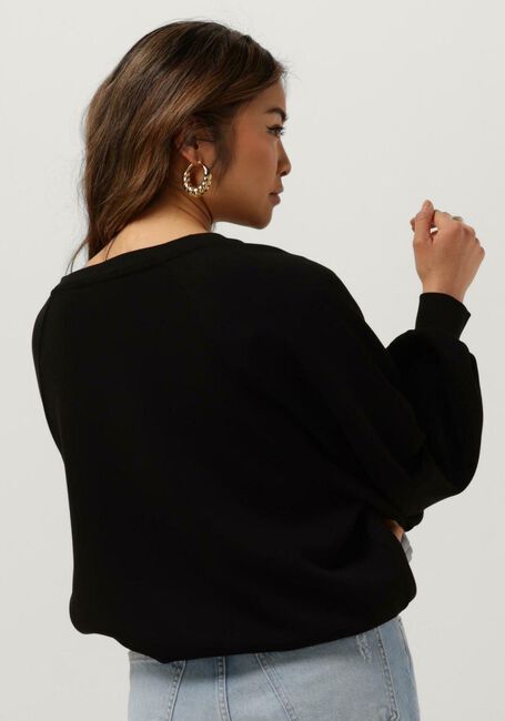 Schwarze MSCH COPENHAGEN Pullover NELINA IMA Q RAGLAN V NECK SWEATSHIRT - large