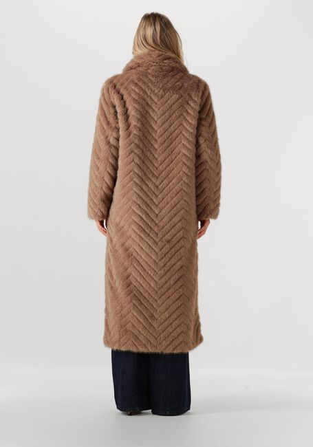 Camelfarbene STUDIO AR Fake-Fur-Jack SCARLET - large