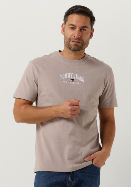 Beige TOMMY JEANS T-shirt TJM CLSC SMALL VARSITY TEE - large