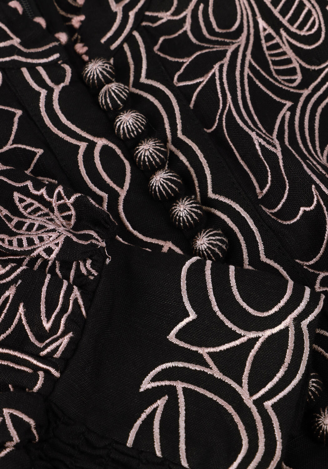 Schwarze SCARLETT POPPIES Minikleid BERITE SHORT DRESS - large