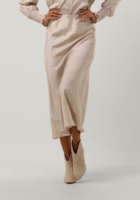 Camelfarbene NEO NOIR Midirock BOVARY FLOATING DOT SKIRT - large