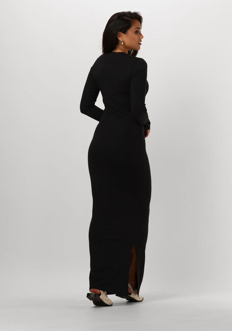 Schwarze ALIX THE LABEL Maxikleid LADIES KNITTED RIB LONG DRESS - large