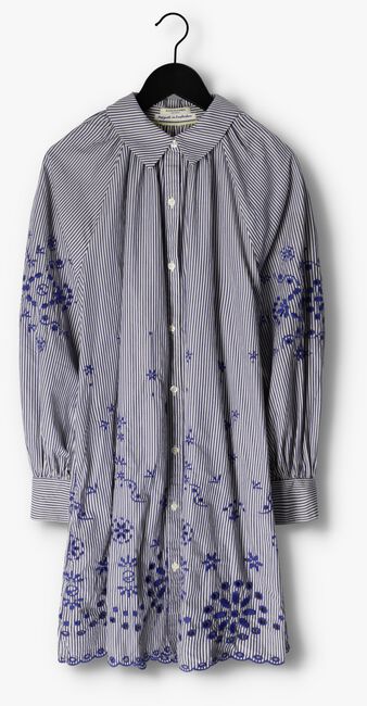Blaue SCOTCH & SODA Minikleid STRIPED SHIRT DRESS WITH EMBROIDERY IN ORGANIC COTTON - large