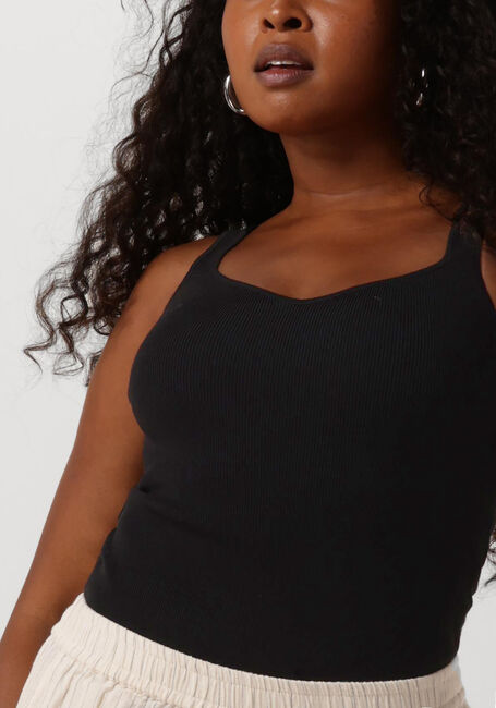 Schwarze NEO NOIR Top HANORA KNIT TOP - large