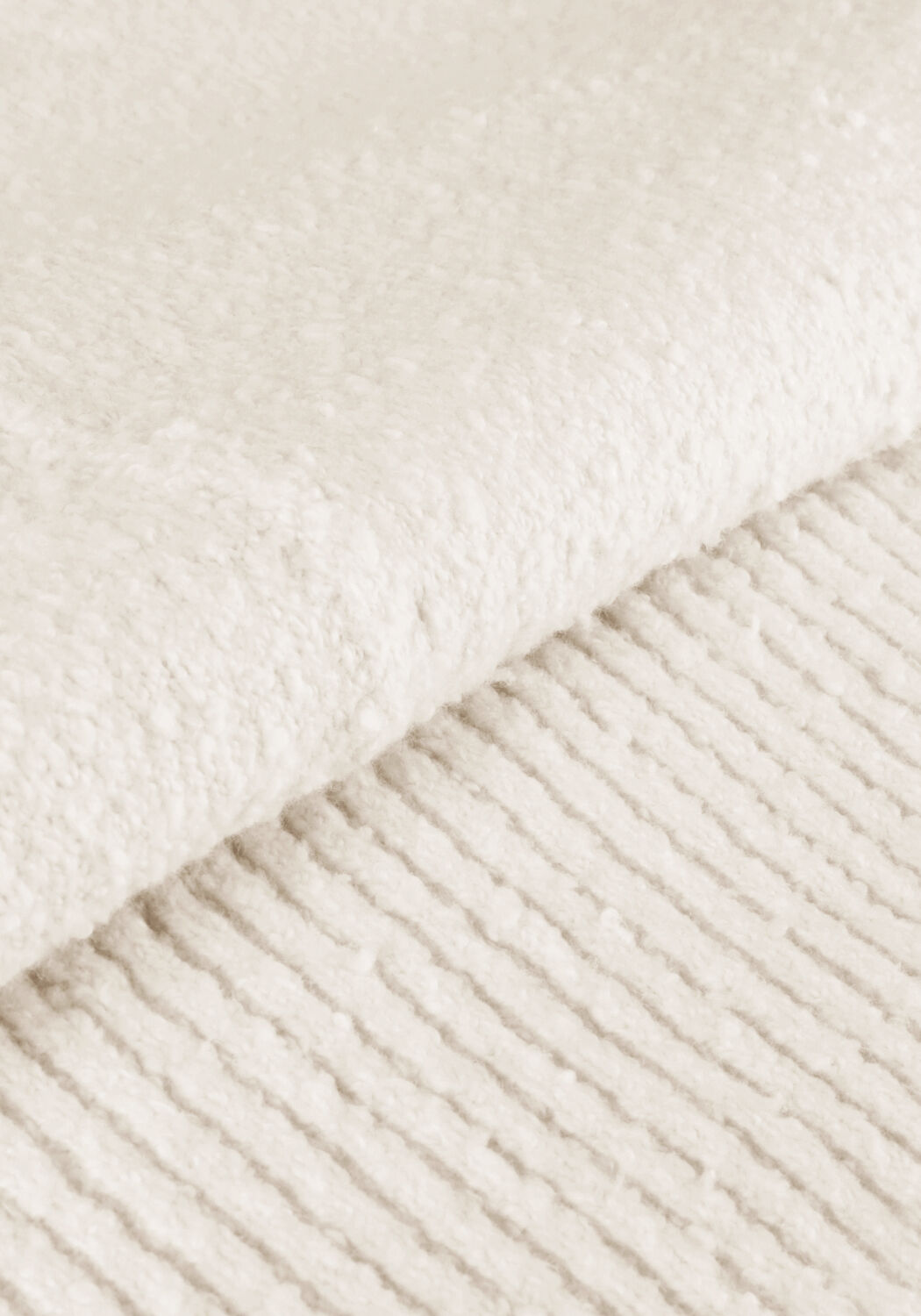 Nicht-gerade weiss CALVIN KLEIN Rollkragenpullover BOUCLE HIGH NECK SWEATER - large