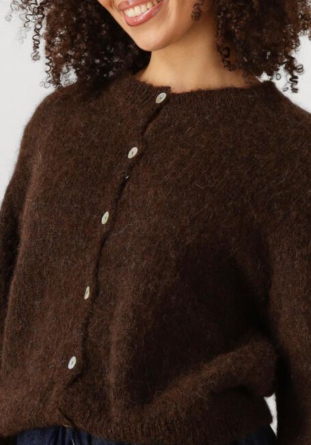 Braune BY-BAR Pullover CLEO NATURAL CARDIGAN - large