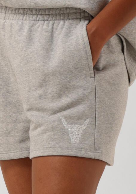 Hellgrau ALIX THE LABEL Hosen LADIES KNITTED SUMMER SWEAT SHORTS - large