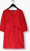 Rote JANSEN AMSTERDAM Minikleid FF517 DRESS 3/4 PUFFED SLEEVE V-NECK