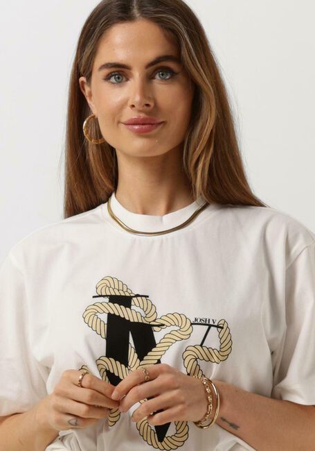 Weiße JOSH V T-shirt TEDDY JV ROPE - large