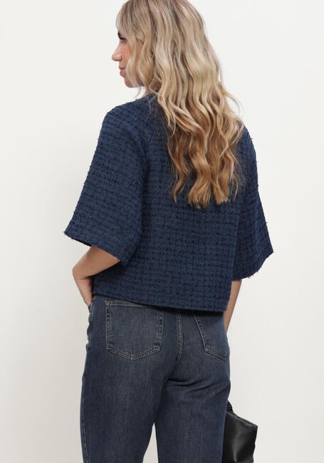 Dunkelblau NEO NOIR Jack ROSELLA BOUCLE MINI JACKET - large