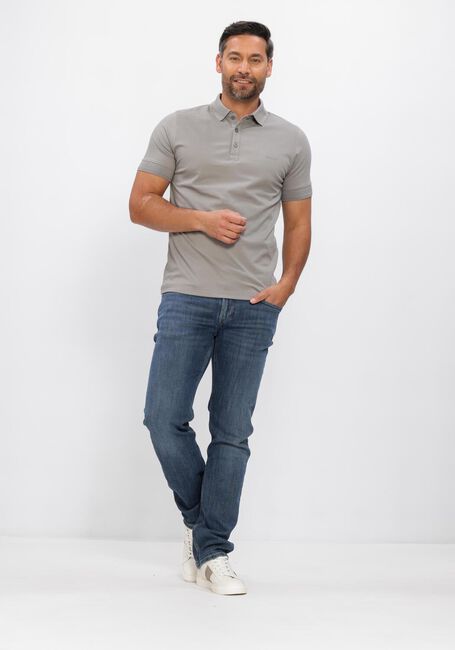 Taupe GENTI Polo-Shirt POLO 3 BUTTON SS 1219 - large