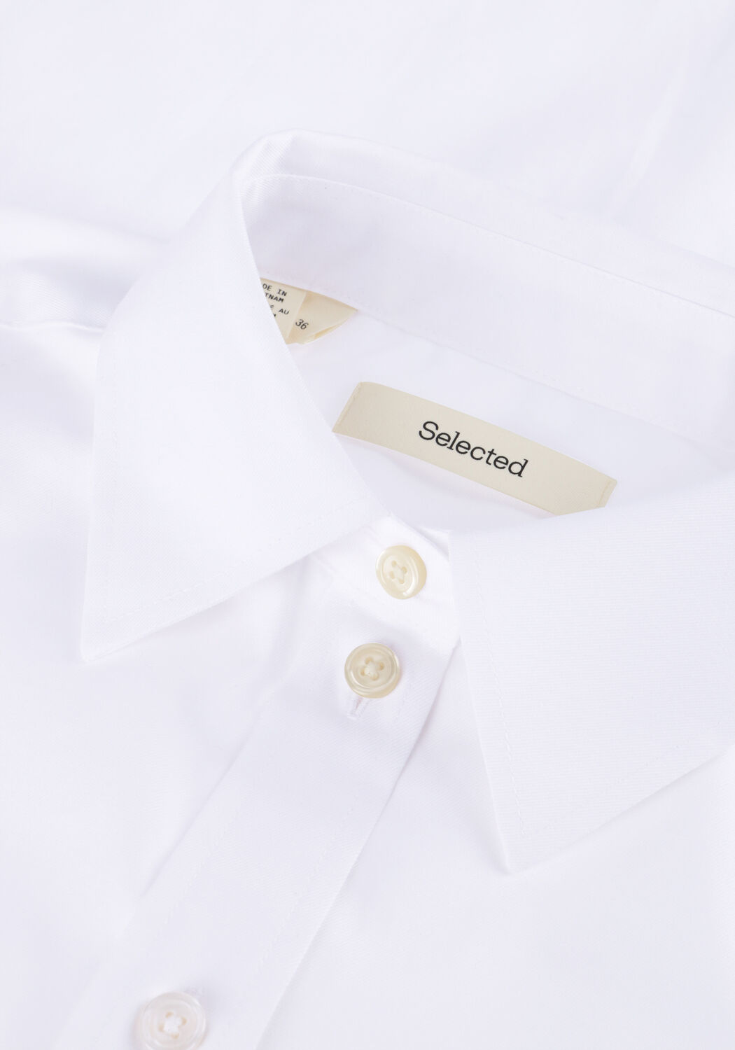 Wei&szlig;e SELECTED WOMEN Blusen SLFESTER LS OVERSIZE SHIRT - large