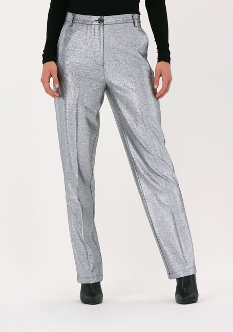 Silberne SELECTED FEMME Hose SANA HW TAPERED PANTS - large