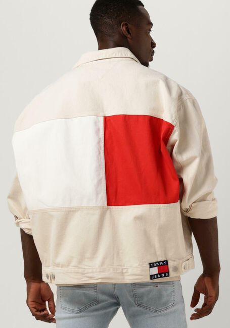 Beige TOMMY JEANS Jeansjacke AIDEN OVERSIZED DNM JAKT BG7095 - large