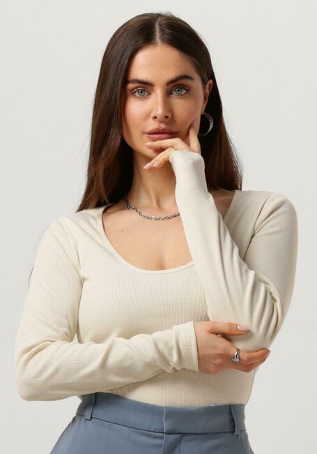 Beige VANILIA Top DIEPE ROND - large