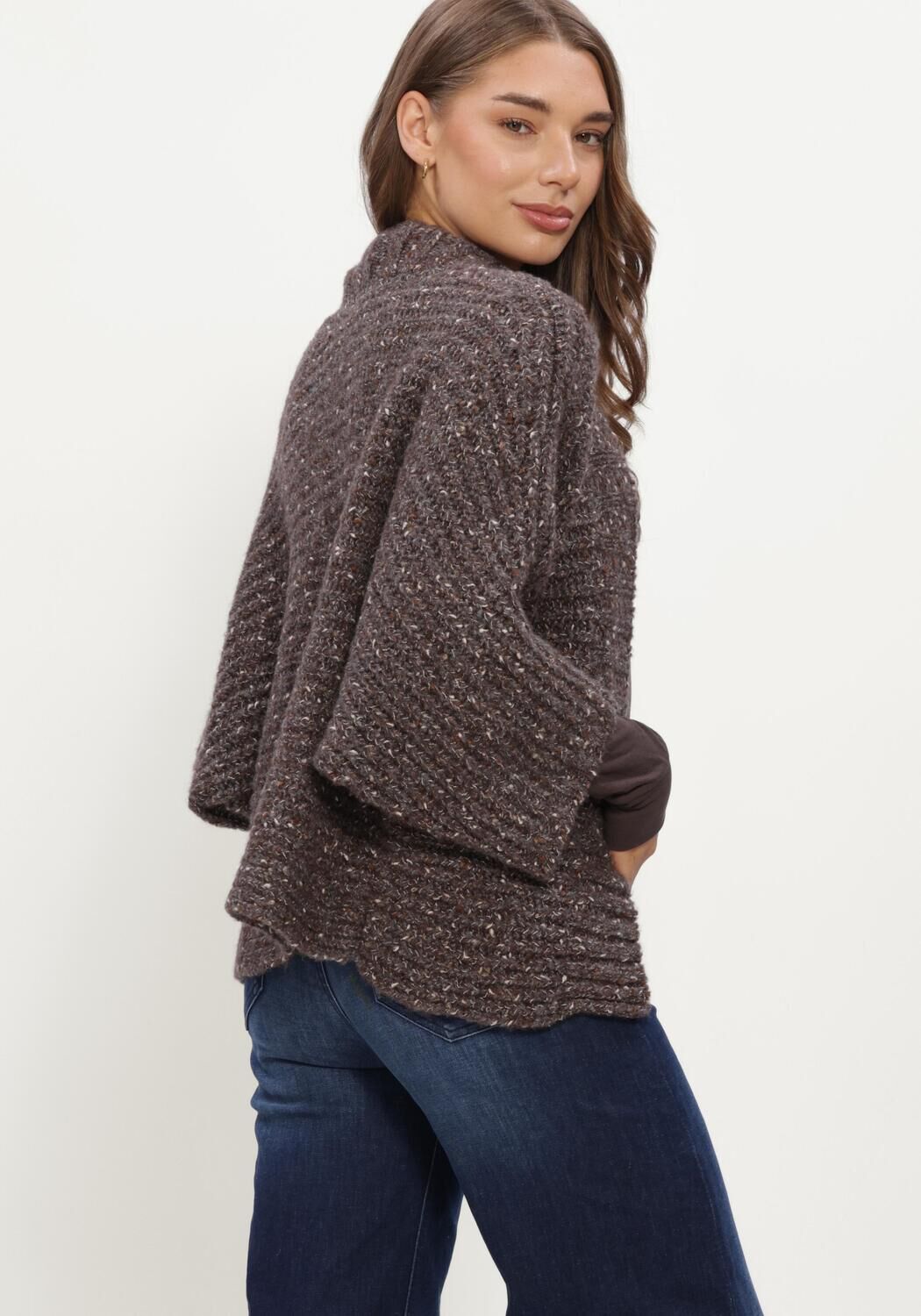 Braune MOSCOW Strickjacke 24-11-EVI-1 - large