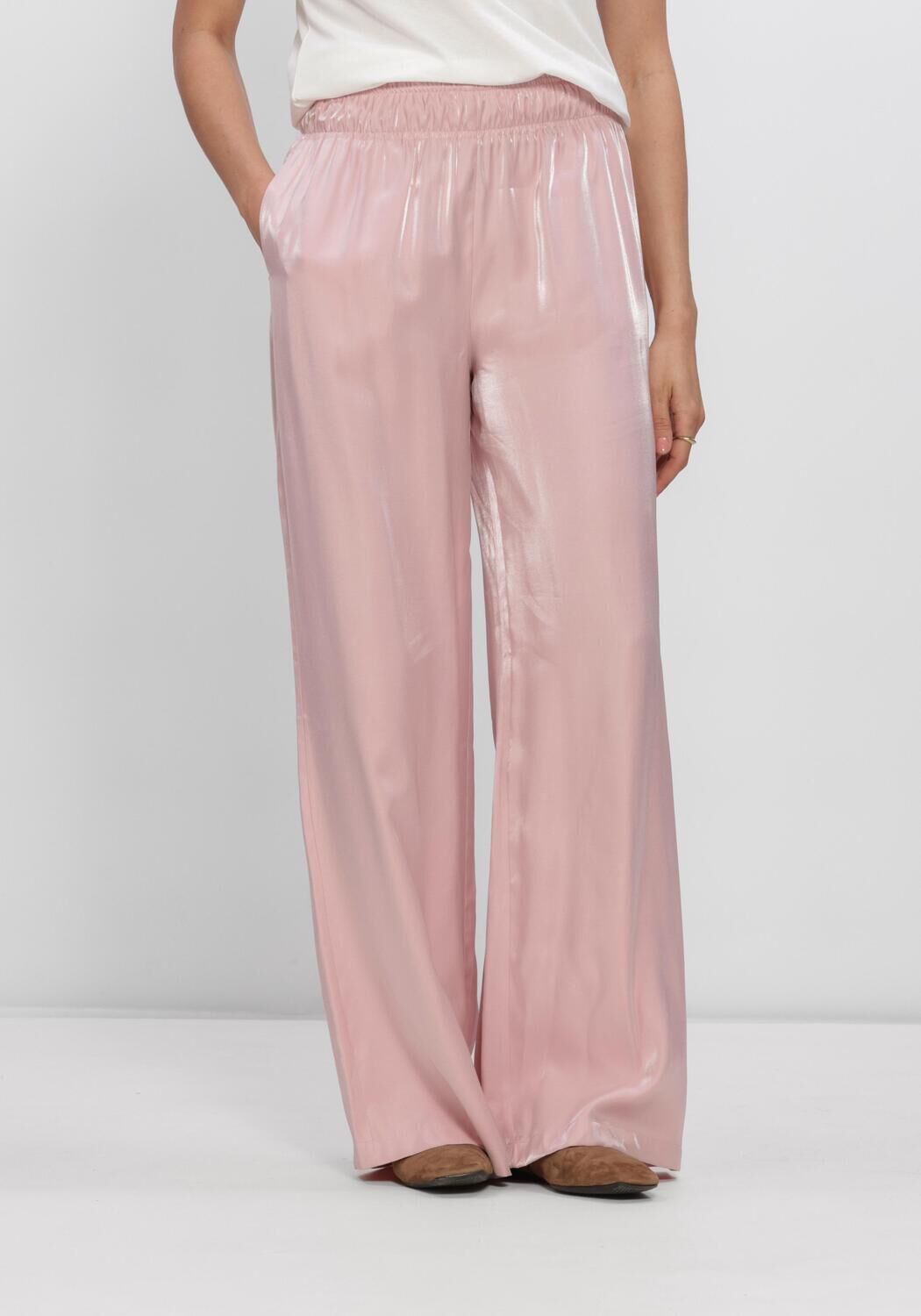 Hell-Pink NUKUS Hose RUBI PANTS SHINY - large