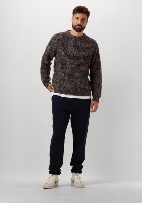 Braune ANERKJENDT Pullover AKSUNE HEAVY CREW KNIT - large