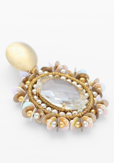 Silberne LOTT. GIOIELLI Schmuck CE SI OVAL ELEMENT W/ SEQUINS - large