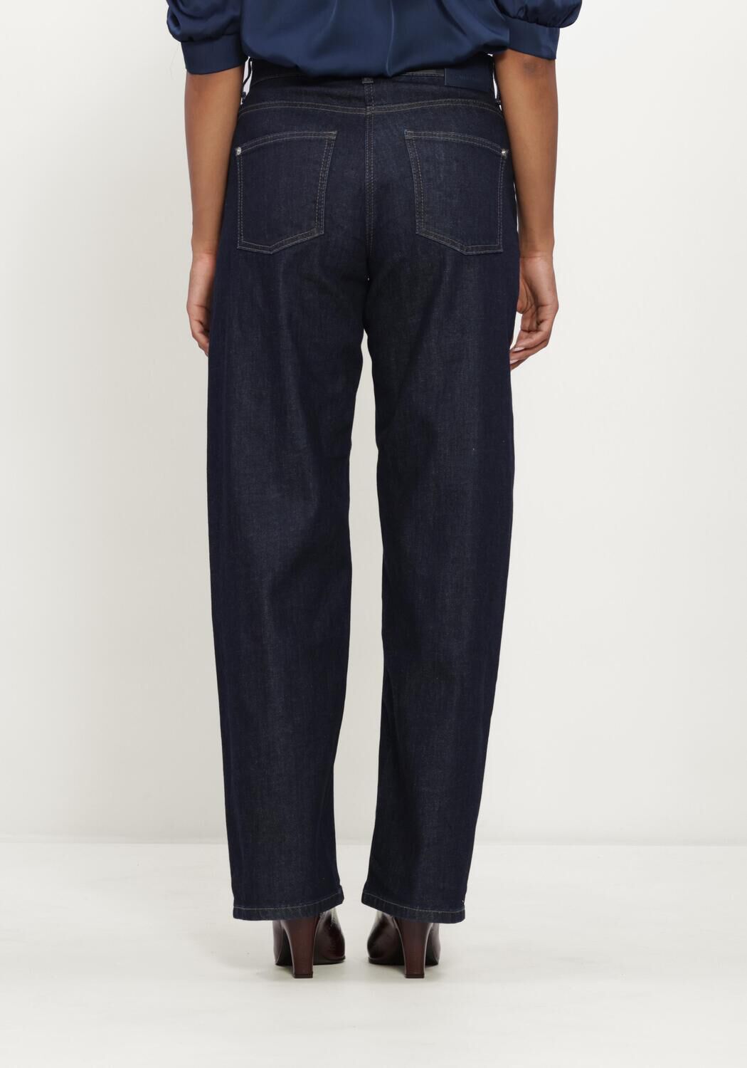Dunkelblau CAMBIO Wide jeans ORNELLA - large