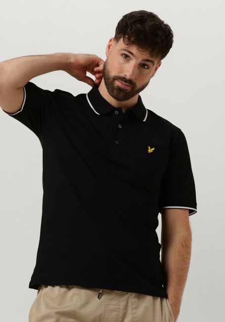 Schwarze LYLE & SCOTT Polo-Shirt TIPPED POLO SHIRT - large
